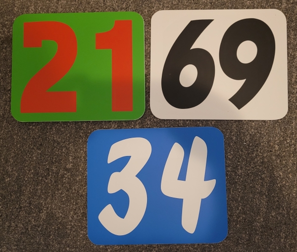 Startnummertafel Superbike